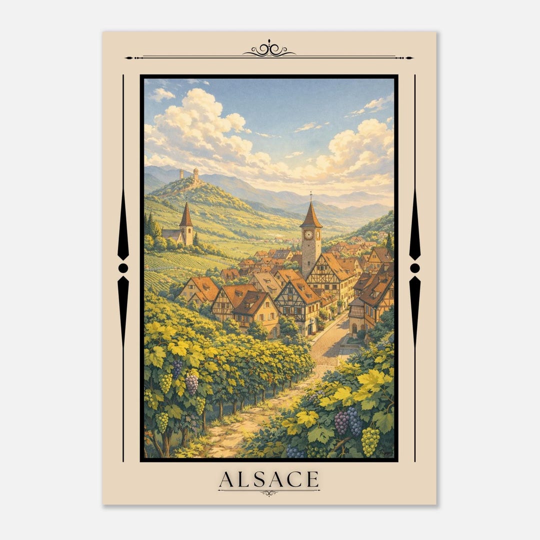 Alsace - Illustration Paguso Collection - Etsy