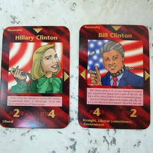 Illuminati New World Order Collectible Card Game -by Steve Jackson (limited  Edition 1st Printing 1994), Bill Clinton & Hillari Clinton Cards - Etsy  Australia