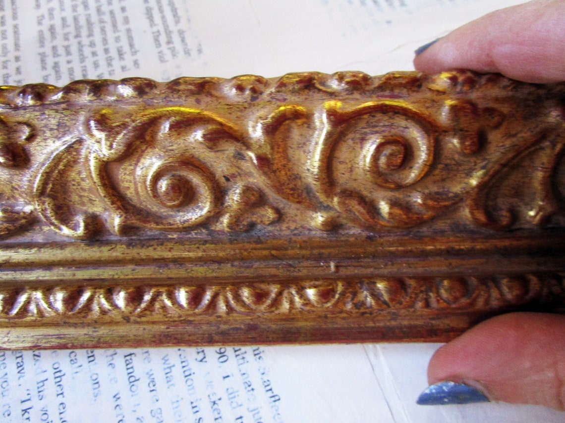 Wooden Picture Frame Parts Salvaged Carved Wood 2 Etsy