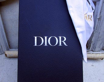 vintage dior authentic box with dust bag.