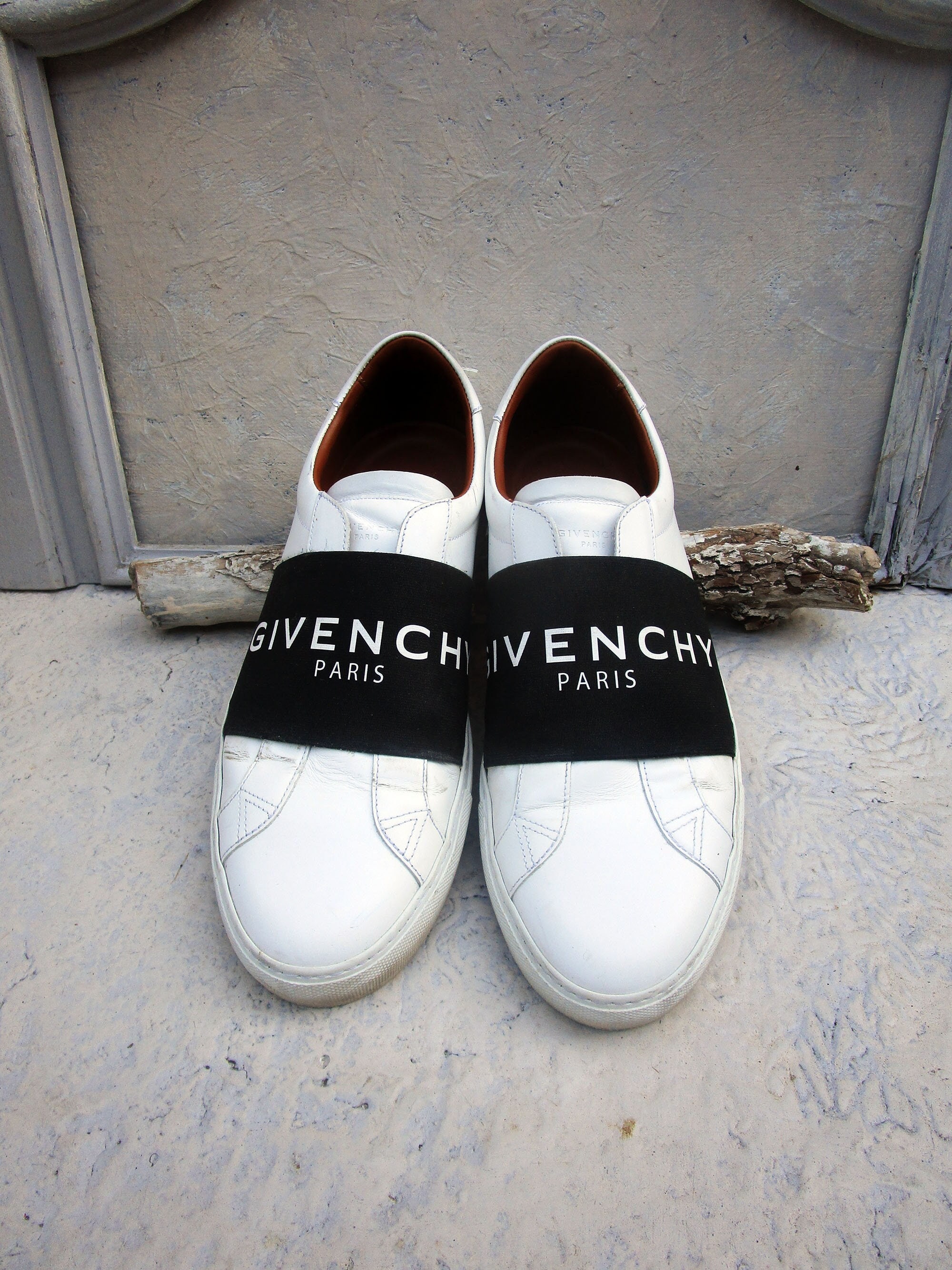 Givenchy Paris Stylish White and Black Slip-On Shoes Urban Leather Slip-On Sneakers - Givenchy | WE IN STYLE main image 4