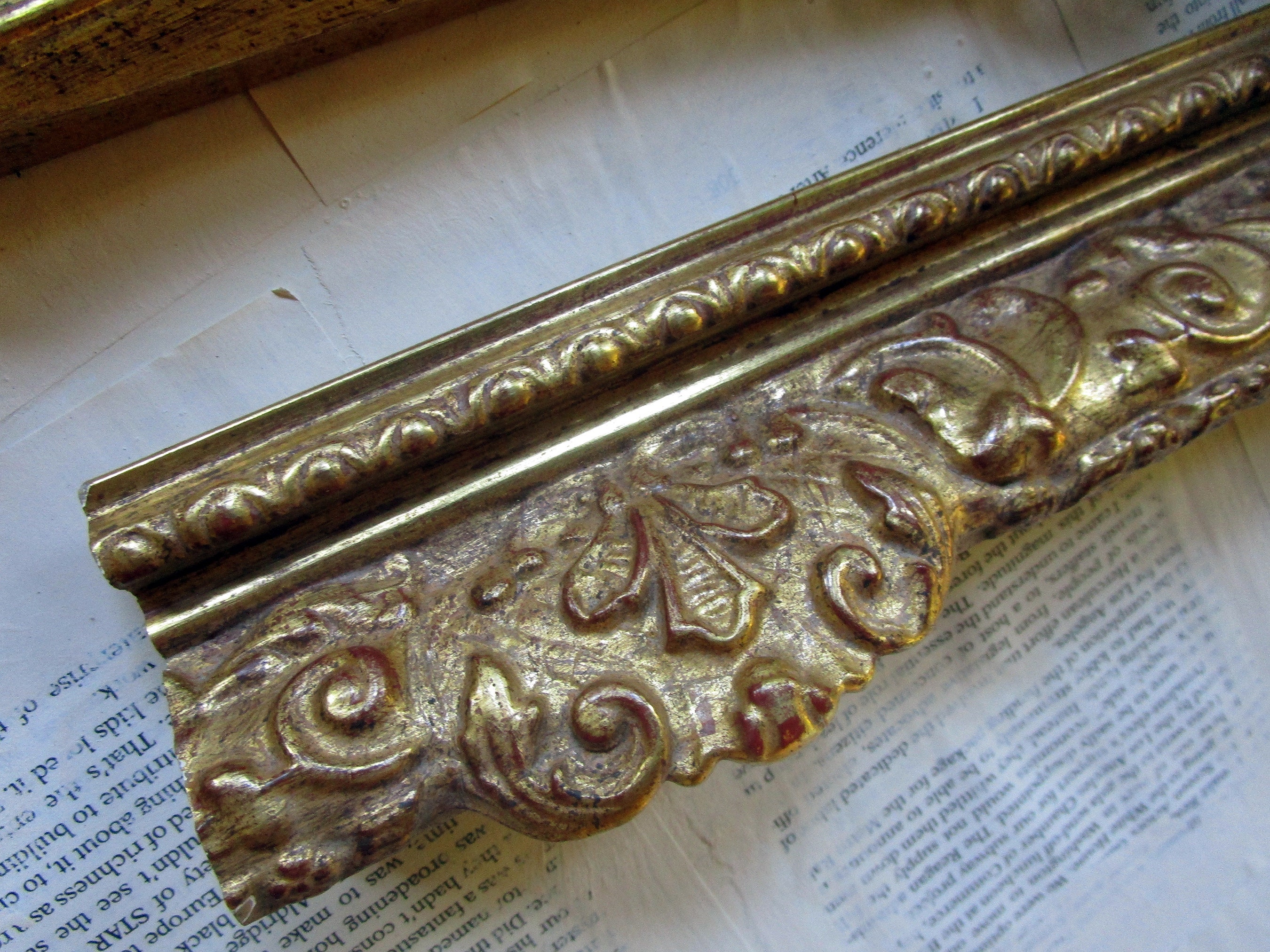 Wooden Picture Frame Parts Salvaged Carved Wood 2 Etsy