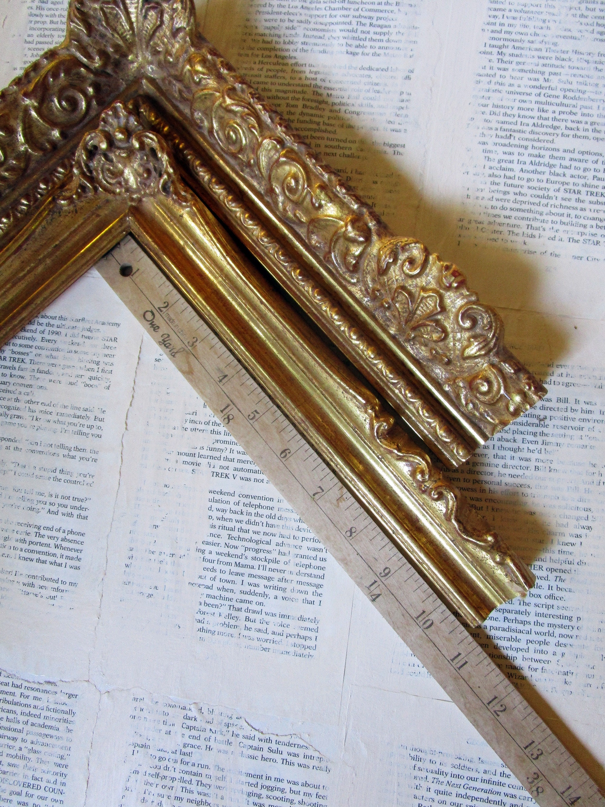 Wooden Picture Frame Parts Salvaged Carved Wood 2 Etsy