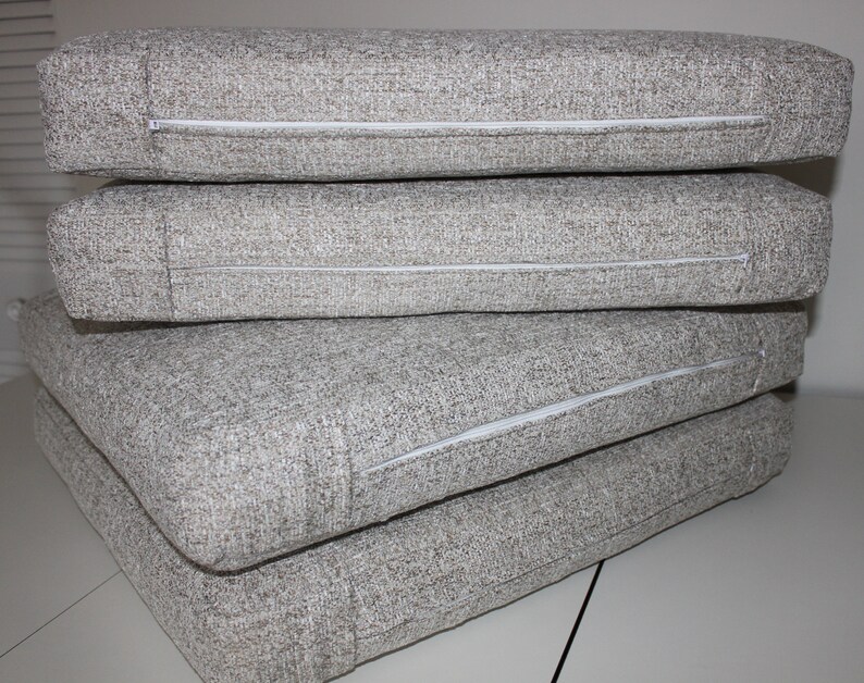 Bull Nose Chair Cushions Using Joybird Impact Flurry Fabric Etsy