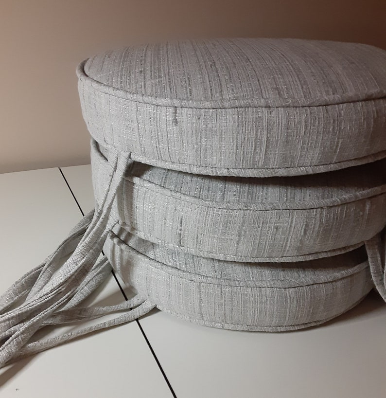 Bar Stool Cushions with ties Using With A View Sterling Etsy