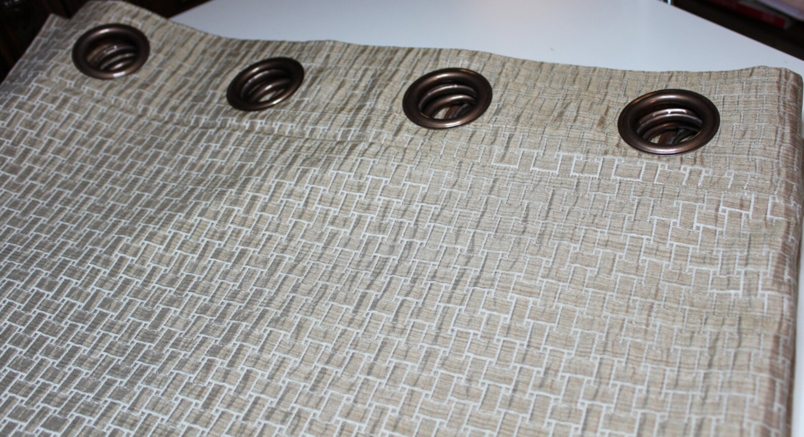 Drapery Panels With Grommets Two Drapes With 2 1/2 Panels Etsy