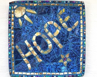 HOPE Mosaic Plate Gift Jewelry Dish