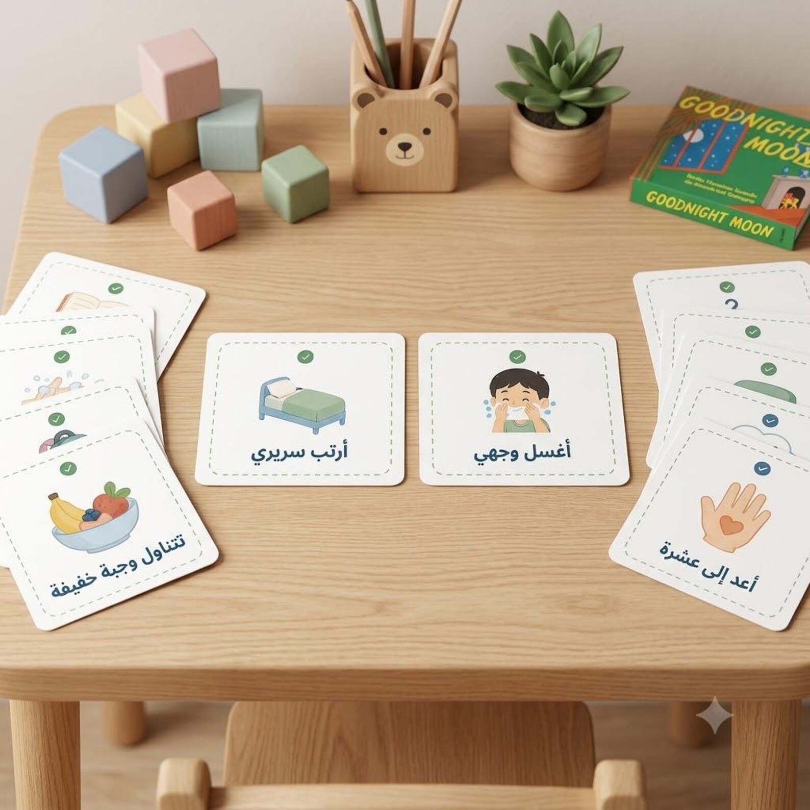 Arabic Visual Schedule for Kids, Daily Routine Cards, Muslim Toddler ...