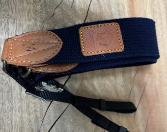 Vintage Canon Camera Strap | Leather & Fabric, Made in Japan