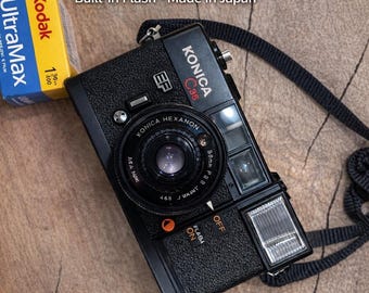 Konica C35 EF Film Camera | 35mm, Built-in Flash, Made in Japan