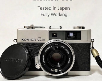 Konica C35 35mm Film Camera | Hexanon 38mm f/2.8, Made in Japan