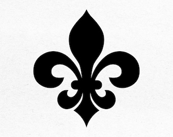 Fleur De Lis Symbol SVG-Schnittdatei: Ideal für Abziehbilder, Cricut & Party Decor. Svg Png Pdf Jpg Adobe Illustrator (Digitaler Download)