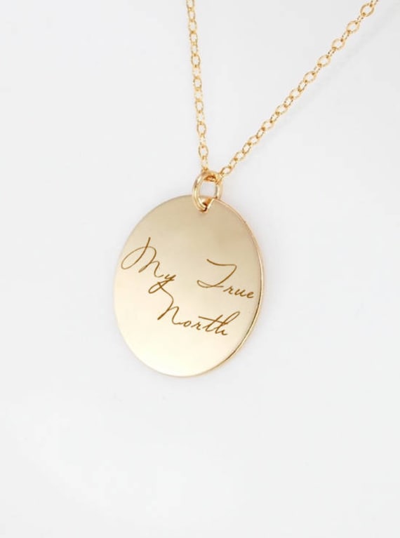 Custom Engraved Actual Handwriting 