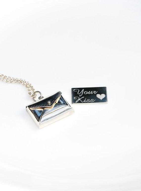 Unique Envelope Locket Secret Letter 