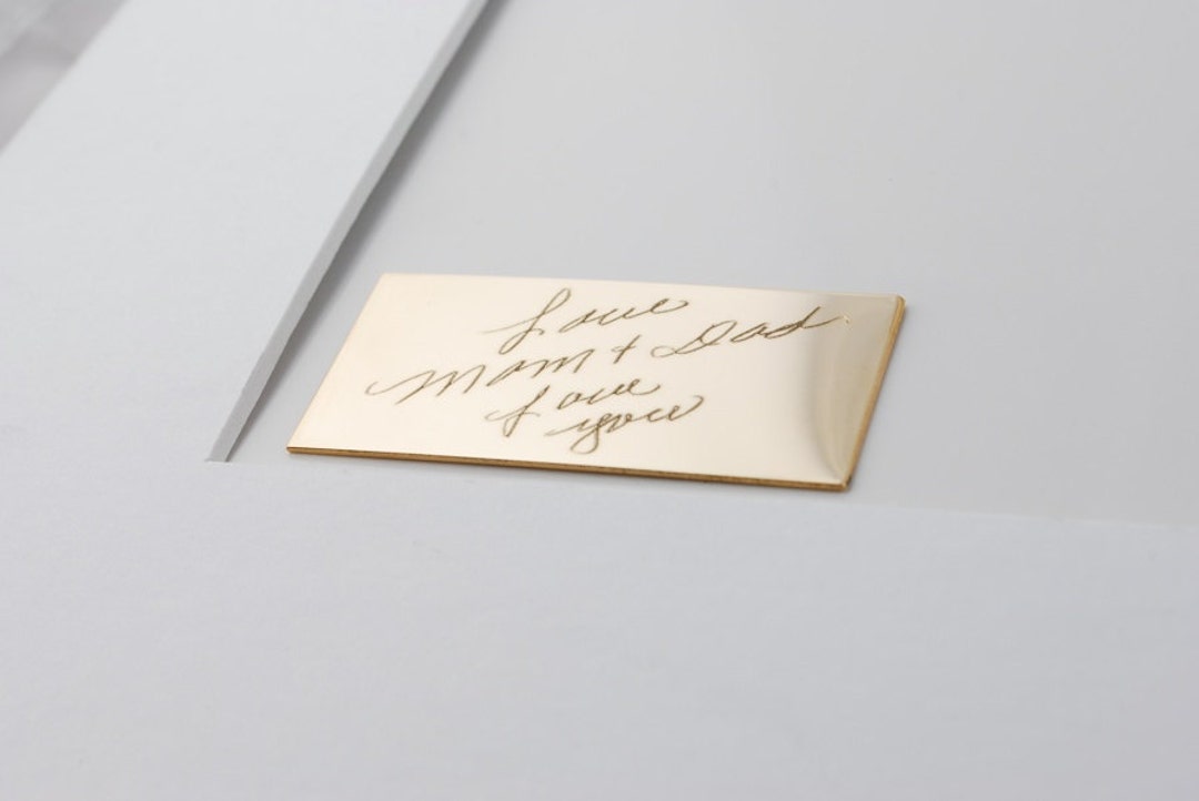 Custom Engraved Picture Frame Nameplate Plaque With Actual - Etsy