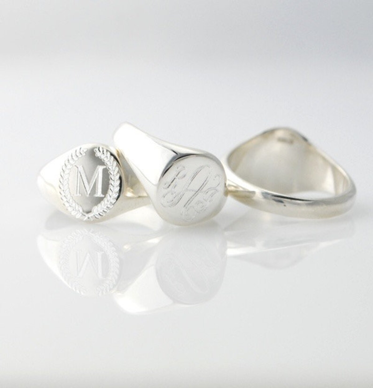 Solid Sterling Silver Ring US Sz 3 4 5 6 7 8 9 10 & 11 Etsy