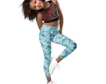 Leggings de sirena para niñas
