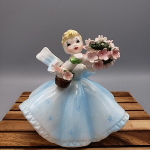 1960’s Lefton? 14508 Little Blond Girl Figurine