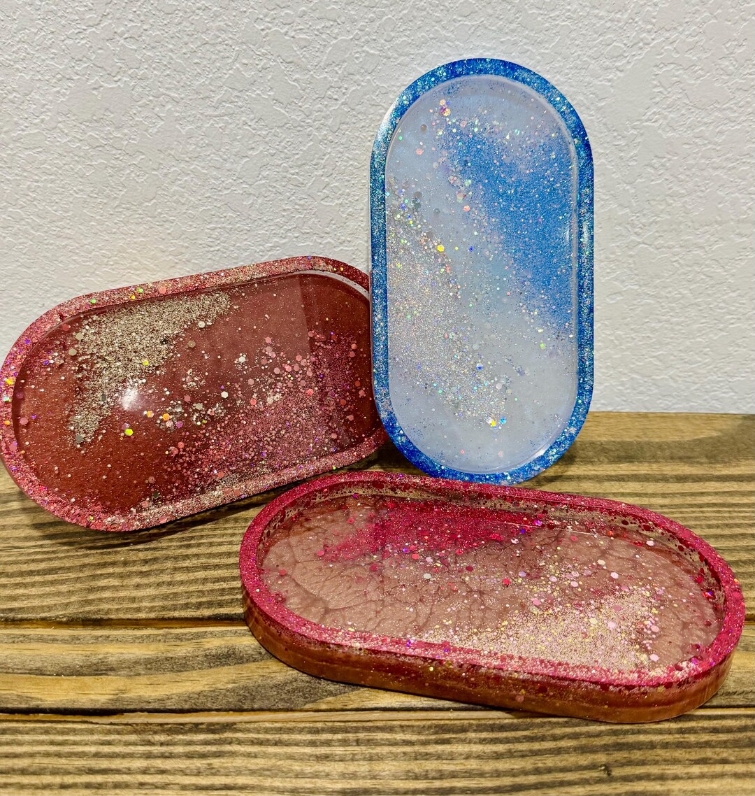 Resin Trinket Trays, Various Colors - Small - Etsy