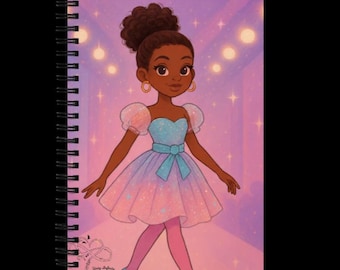 African American Princess Notebook Cover | Digital Download