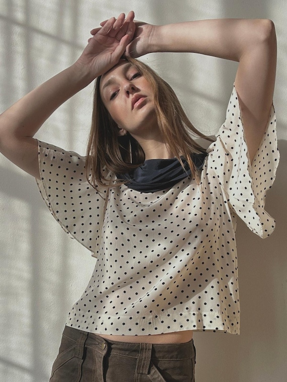 POLKADOT SILK TOP
