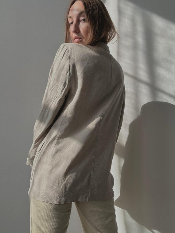 LINEN BLEND BLAZER View 5