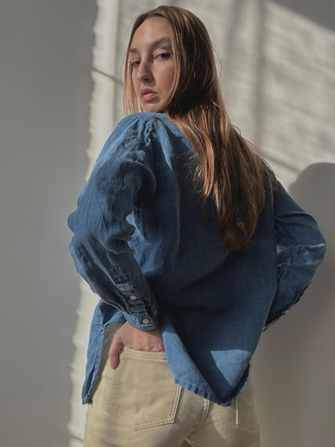 LINEN BUTTON UP - Etsy