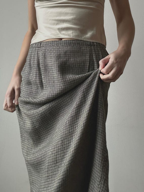 LINEN BLEND SKIRT