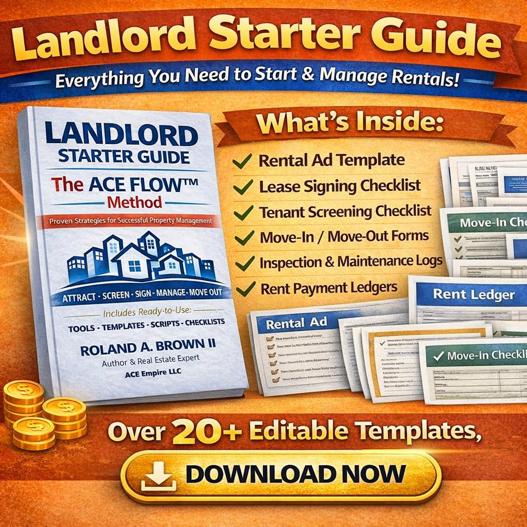 Landlord Starter Guide Ebook + Templates Bundle | Ace Flow™ Method ...