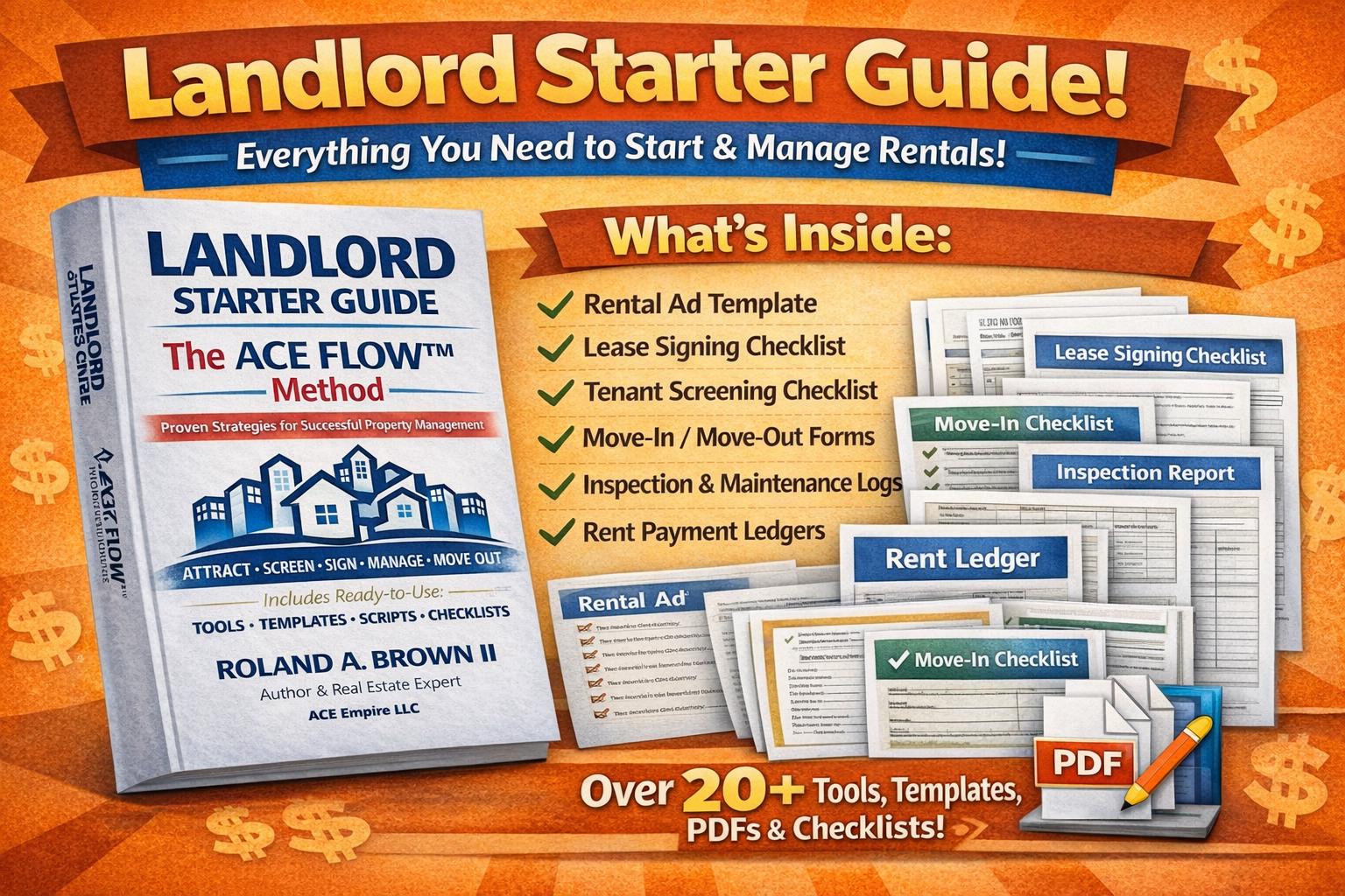 Landlord Starter Guide Ebook + Templates Bundle | Ace Flow™ Method ...