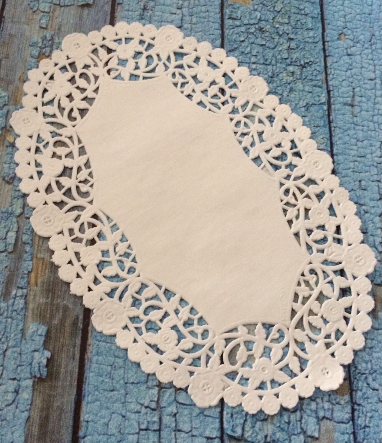 Vintage Inspired Doily 6 x 9 Oval Paper Doilies Etsy