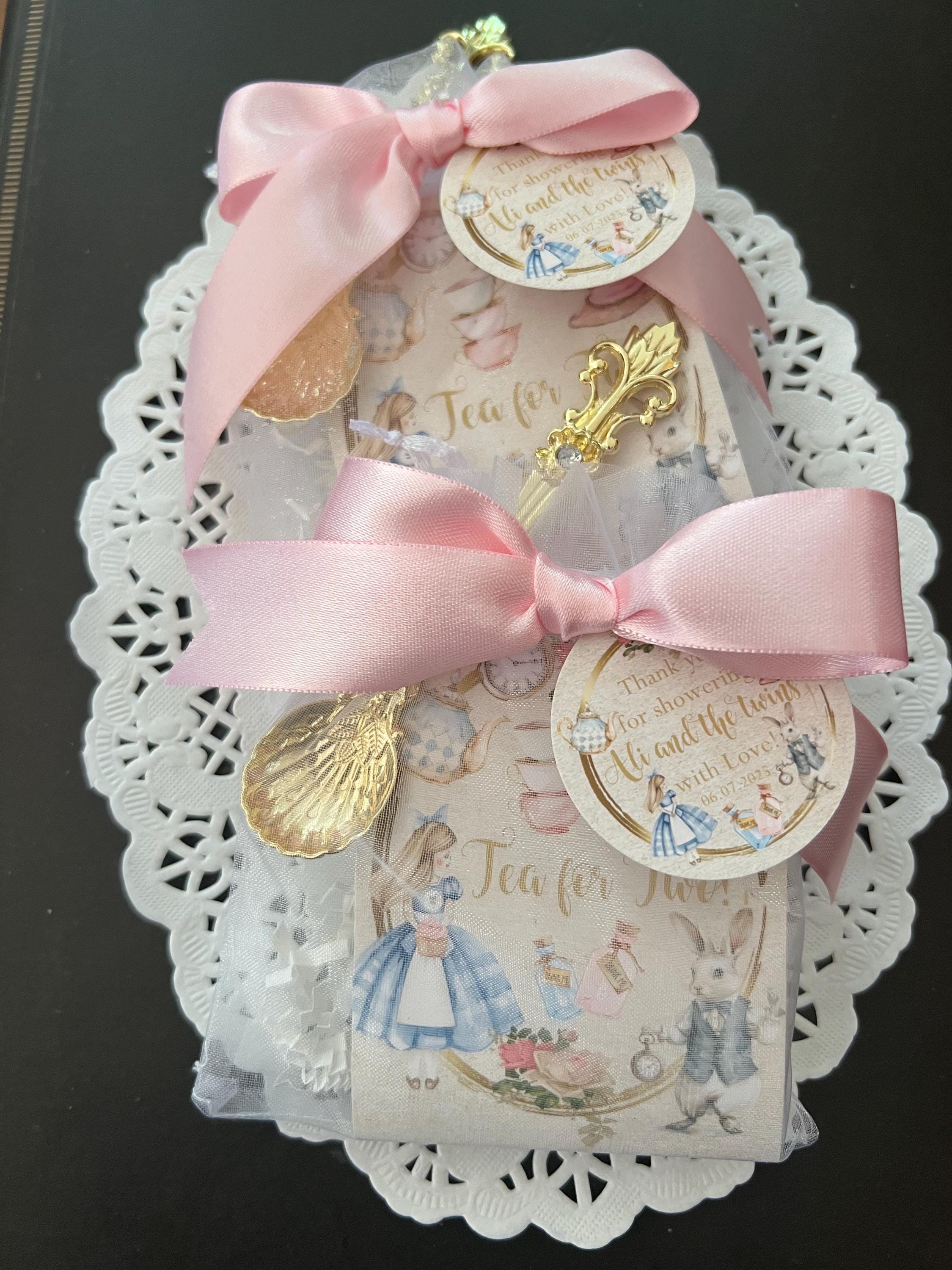 Set of 10 Alice in Wonderland Tea Party Favors, Tea Party Shower Favor ...
