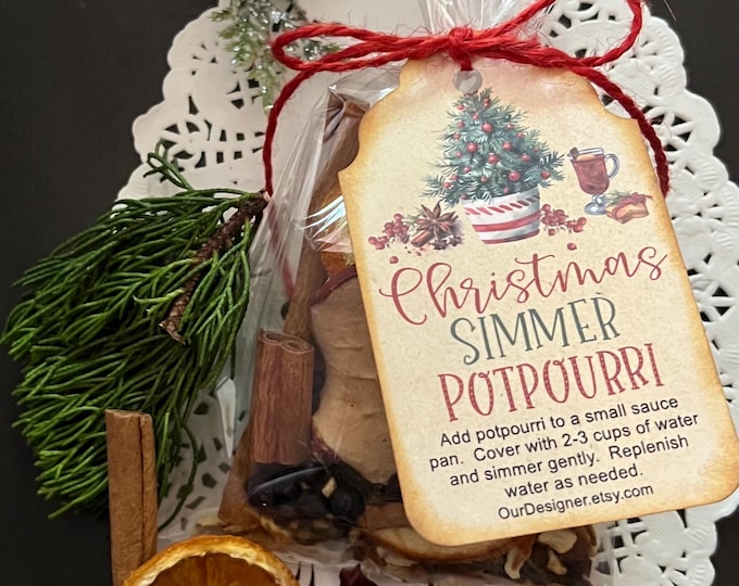 Christmas, Holiday Stovetop Simmer Potpourri, Christmas Simmering Spices, Citrus and Cinnamon Simmer Potpourri for Favors, Hostess Gifts,