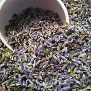 8 oz. Grade #1 Super Blue French lavender for sachets, crafting, culinary use, imported from Provance France