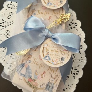 Set of 10 Alice in Wonderland Tea Party Favors, Tea Party Shower Favor ...
