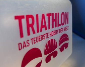 Triatlón: el pasatiempo más caro del mundo. Pegatinas, calcomanías, calcomanías textiles, transferencias termoadhesivas: regalos para triatletas, Ironman, atletas de larga distancia y camisetas.