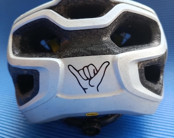 Hang Loose - Bike Plot como pegatina o transferencia termoadhesiva para textiles, trama textil para bicicletas, MTB, regalo para deportistas, camiseta, bicicleta de carretera