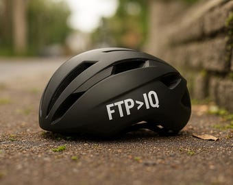 FTP>IQ - Pegatina o transferencia termoadhesiva/textil para Bike Plot | Declaración de ciclismo minimalista: bicicleta, bicicleta de carretera, triatlón, Ironman