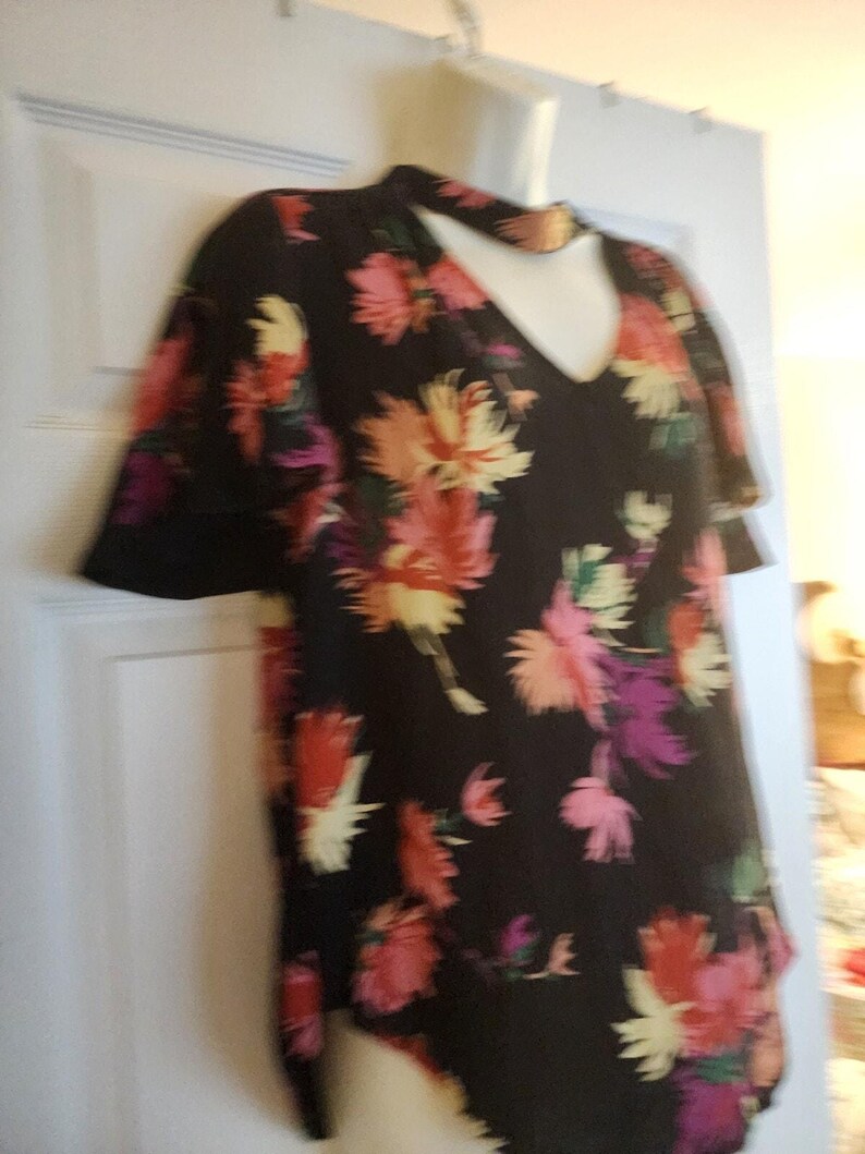 Blusa floral negra para mujer Maeve de Anthropologie, talla pequeña EUC imagen 12