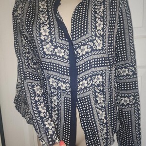 Maeve anthropologie Women's Art House Navy Polka Dot Size 4 image 18