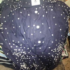 anthropologie Womens Wren boxer sleep pajama pants Dark Navy Stars Size Large image 3