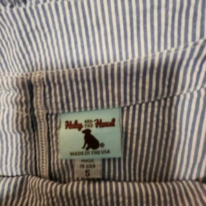 anthropologie Haley and The Hound Women's Seersucker Button Back Top Size Small image 15
