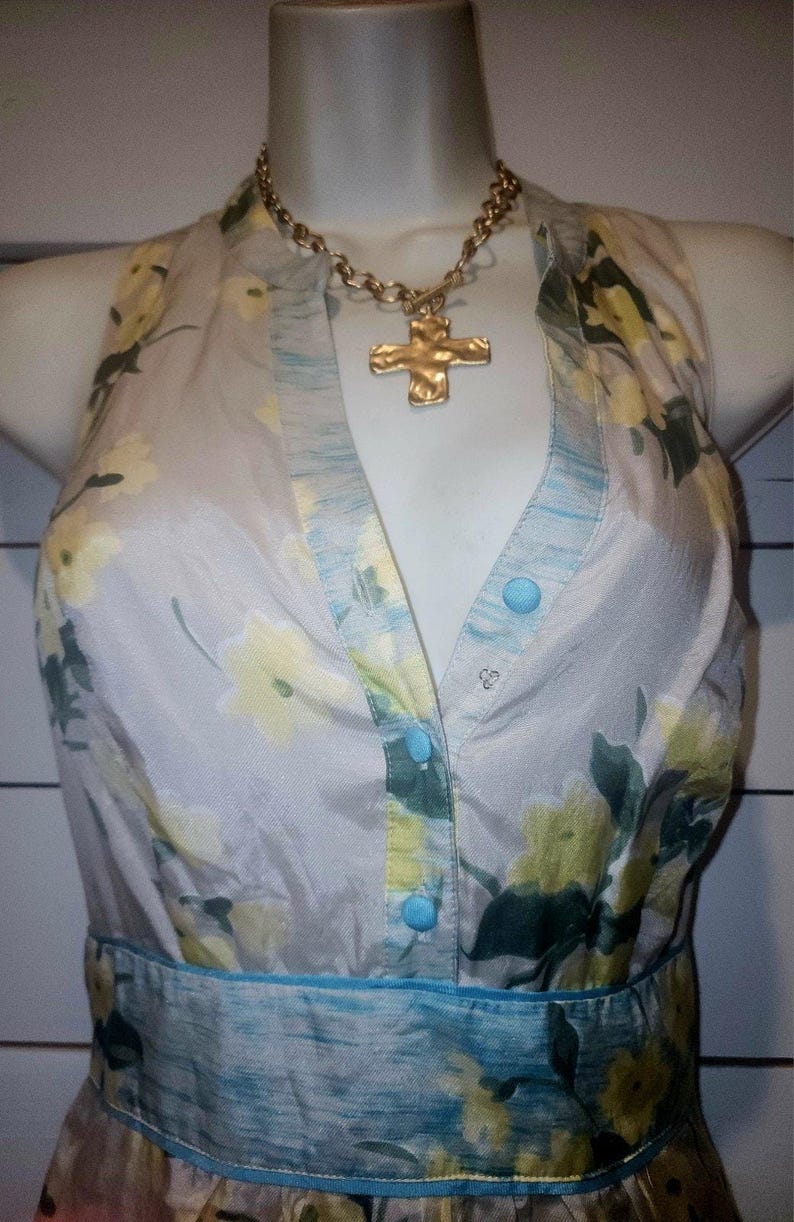 Maeve anthropologie Womens Dutch Yellow Floral Spring Midi Dress Size 6 bild 6