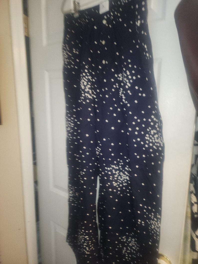anthropologie Womens Wren boxer sleep pajama pants Dark Navy Stars Size Large image 14