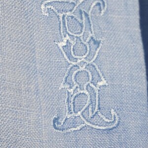 Camisa de hombre Robert Graham, azul, 100% algodón, bordada, manga larga, talla XL. imagen 5