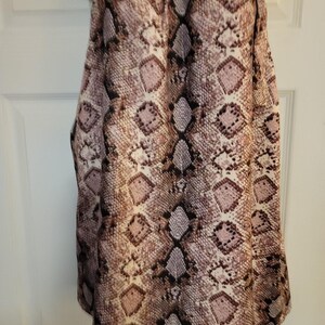 anthropologie-Jade Melody TAM Women's Sz (L) Sleeveless Snake Top image 3