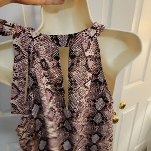 anthropologie-Jade Melody TAM Women's Sz (L) Sleeveless Snake Top image 12