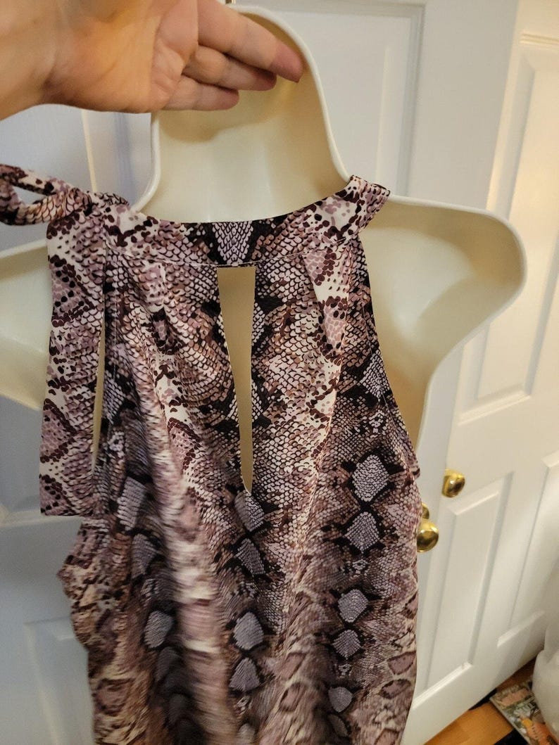 anthropologie-Jade Melody TAM Women's Sz (L) Sleeveless Snake Top image 12