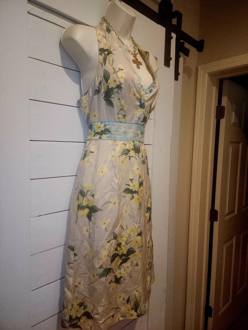 Maeve anthropologie Womens Dutch Yellow Floral Spring Midi Dress Size 6 bild 5