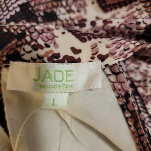 anthropologie-Jade Melody TAM Women's Sz (L) Sleeveless Snake Top image 15